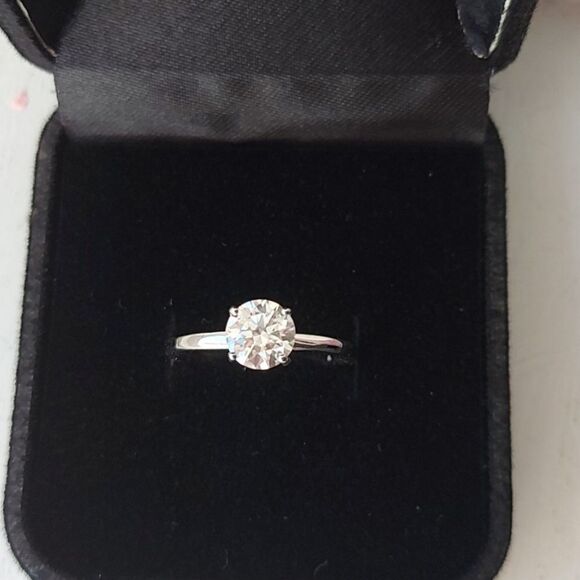 1 Carat Moissanite Sterling Silver Ring - Picture 12 of 16